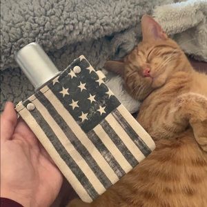 American flag flask